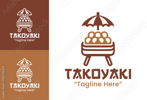Takoyaki Logo Bold Asian Street Food Identity