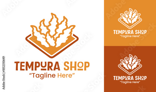 Tempura Shop Logo Modern Japanese Food Identity