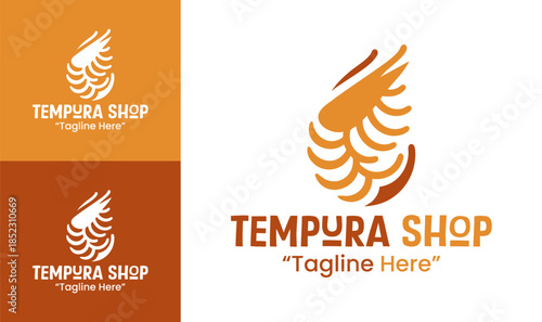 Tempura Shop Logo Minimal Asian Restaurant Branding