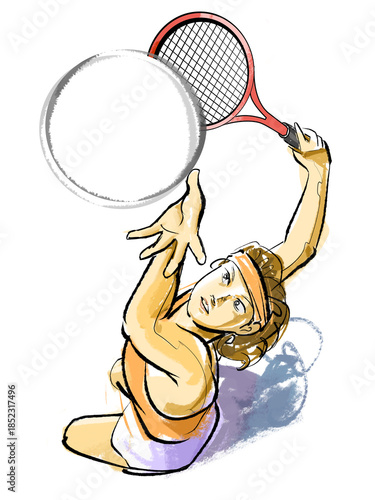 テニスのサーブ