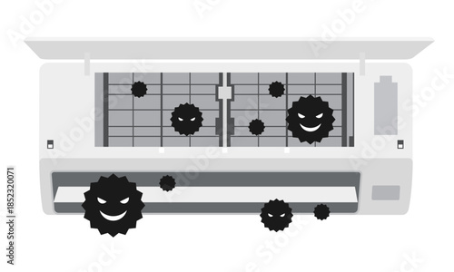 カビがついたエアコン