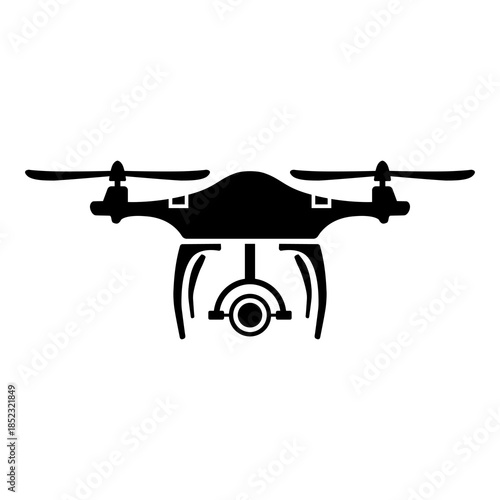 Drone icon symbol. Simple element EPS10 vector illustration. Editable graphic isolated on white background. Can be used for web and mobile.