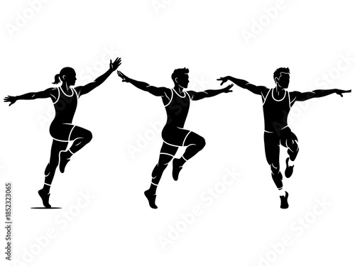 Aerobic Athlete Vector