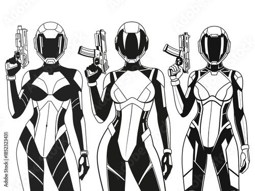 Sexy Modern Army Vector