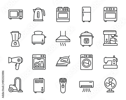 Household Appliance Icons