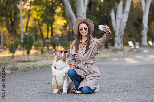 Young woman with Australian...