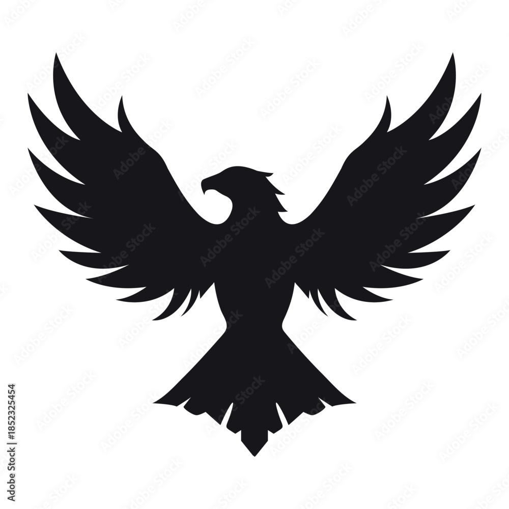 Obraz premium eagle icon vector silhouette