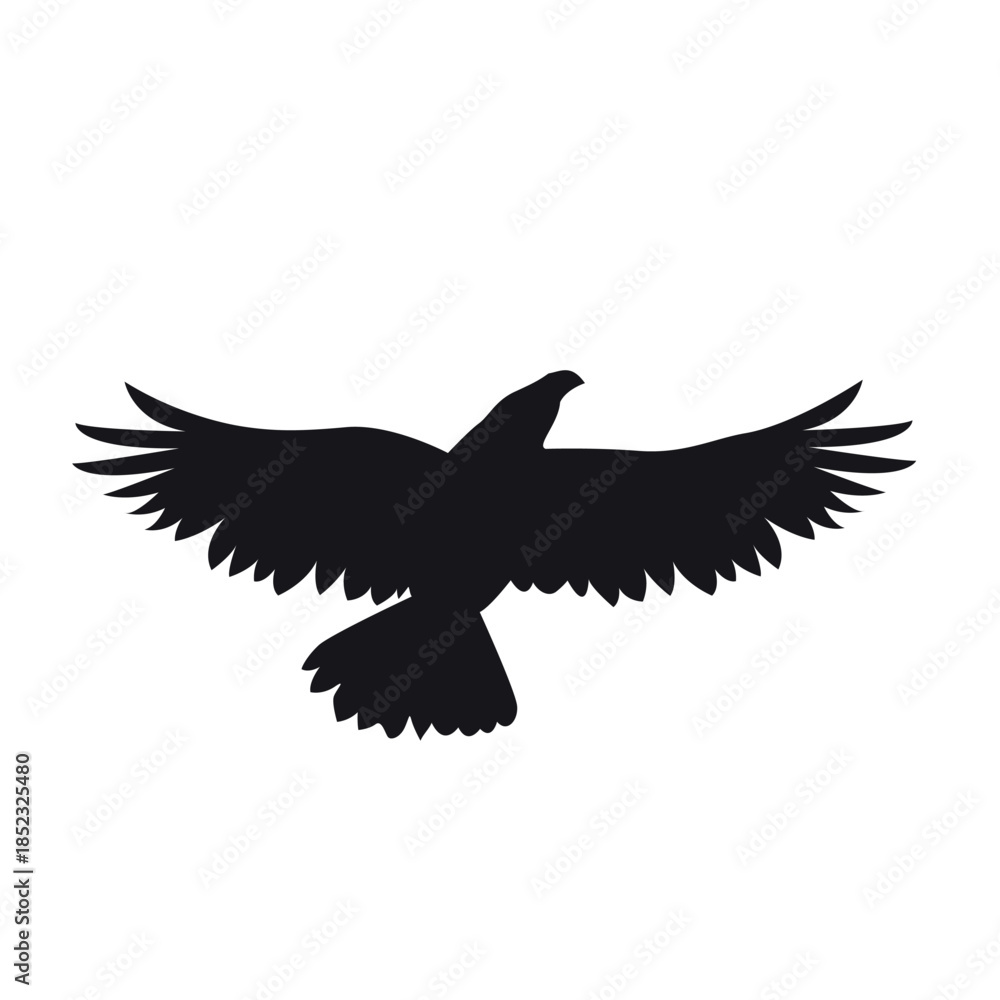 Obraz premium eagle icon vector silhouette