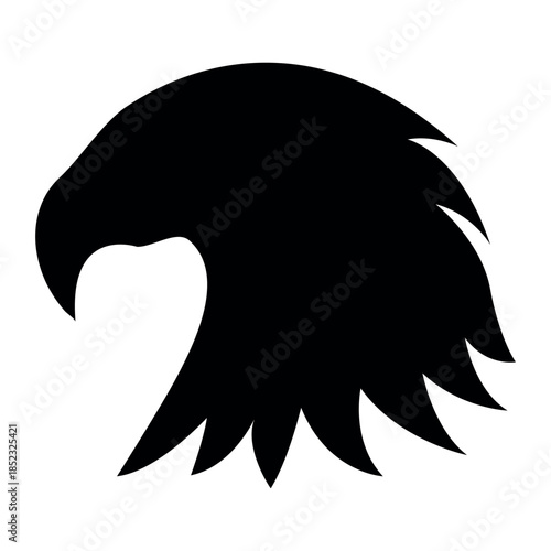 eagle head logo vector silhouette