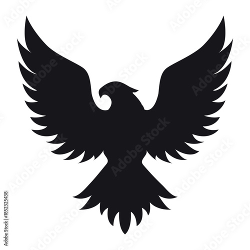 eagle icon vector silhouette