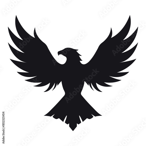 eagle icon vector silhouette
