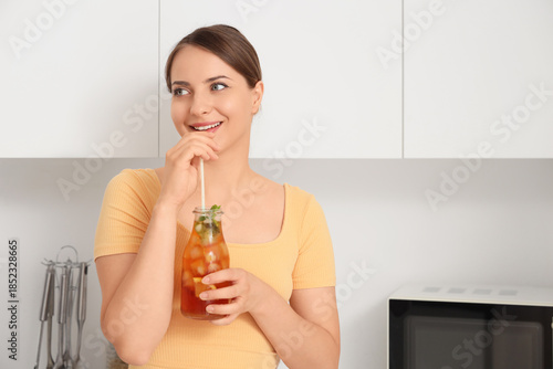 Beautiful young happy woman...