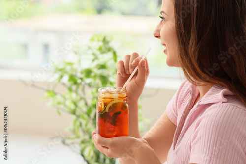 Beautiful young happy woman...