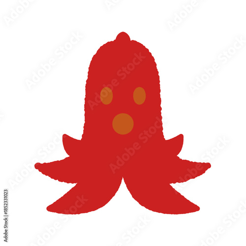 手書き風のアイコン　タコウインナー