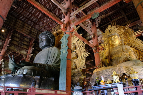 東大寺の大仏と如意輪観音像　奈良県
