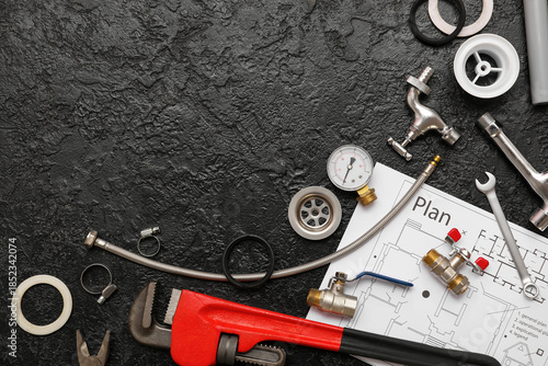 Composition with plumber's ...