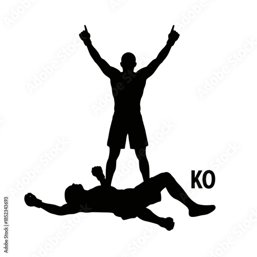 Victory in a boxing match.