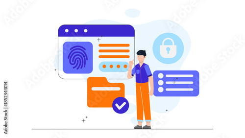 Company Achieving 8 Corp Certification. Flat Vector Illustration