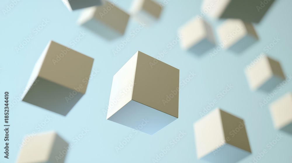 Fototapeta premium Soft lighting enhances the pixelated style of the image.