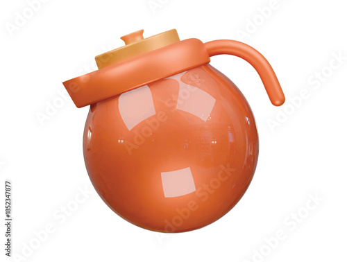 pitcher drink icon 3d illustration render