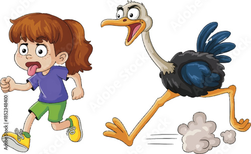 funny parrot cartoon