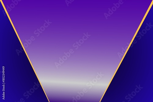 Premium Purple Gradient Abstract Frame with Golden Side Lines