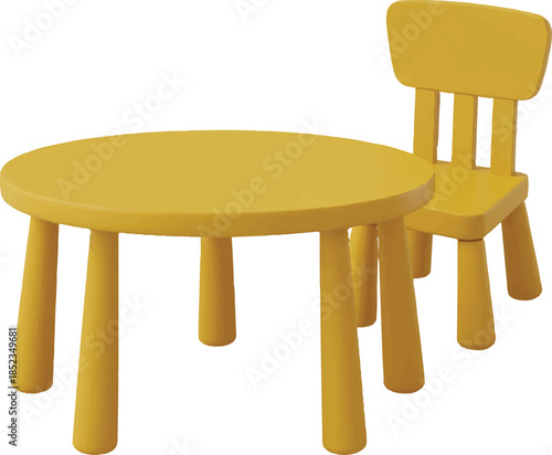 wooden chair isolated on white