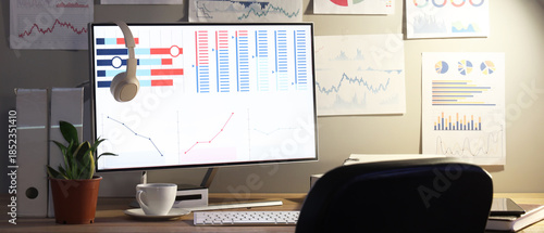 Data scientist's workplace ...