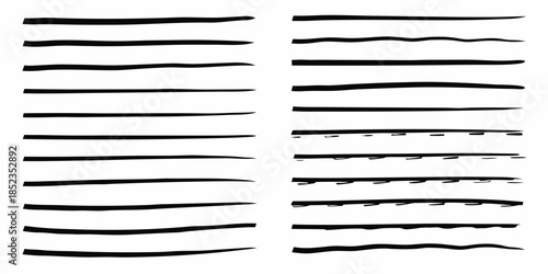 Abstract black brush strokes arranged in a grid pattern minimalist design