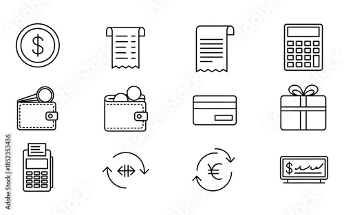 Financial and payment icons
