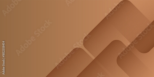 Elegant brown shade background with line golden elements. Realistic luxury paper cut style 3d modern concept. vector illustration for design.