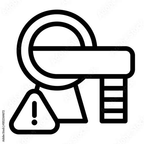 magnetic resonance Line Icon