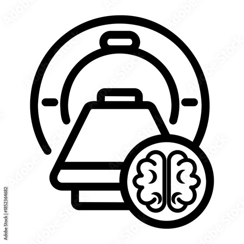 mri scanner Line Icon