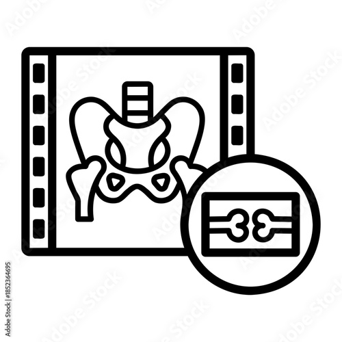 radiography Line Icon