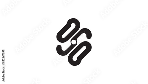 Abstract Interlocking Chain Icon