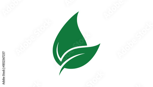 Green Leaf Logo Symbol