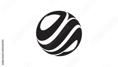 Abstract Spherical Swirl Ball