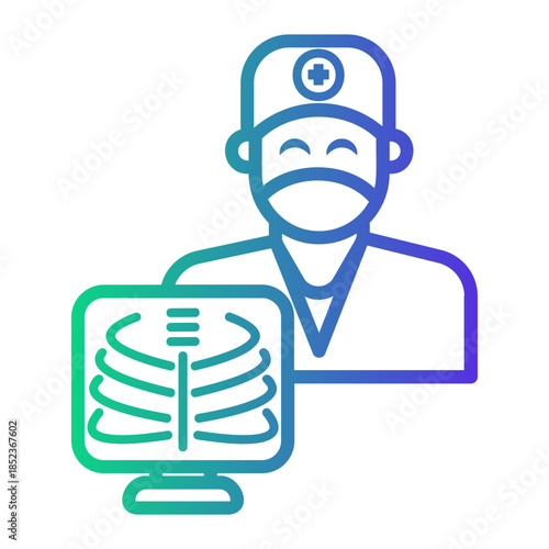 doctor Line Gradient Icon