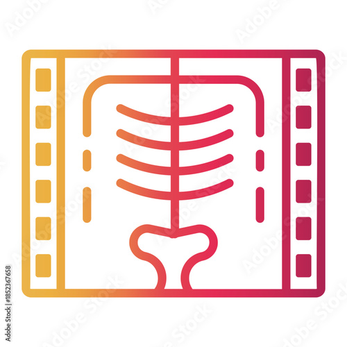 bones Line Gradient Icon