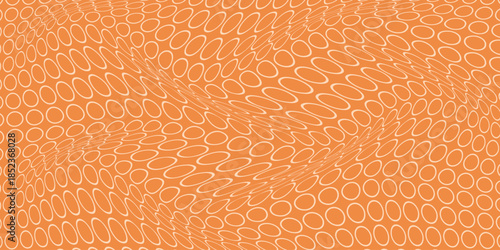simple peach outline dot grid wave pattern for banner poster background.