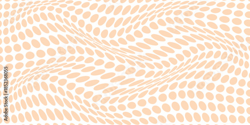 simple peach dot grid wave pattern for banner poster background.