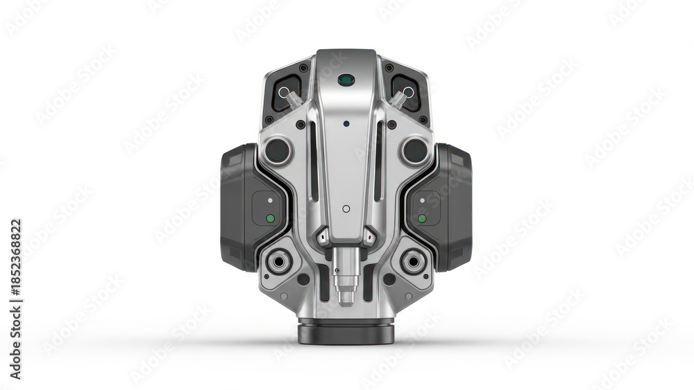 Fototapeta premium advanced robotic sensor module with dual speaker systems and intricate electronic components for