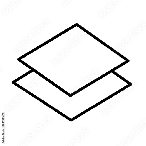 square measurement icon vector