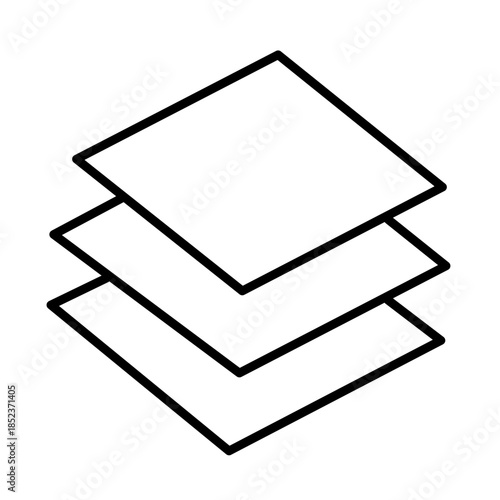 square measurement icon vector
