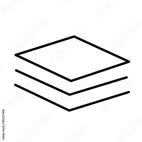 square measurement icon vector
