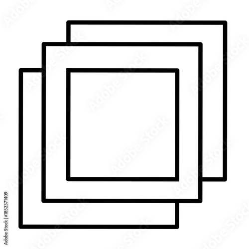 square measurement icon vector