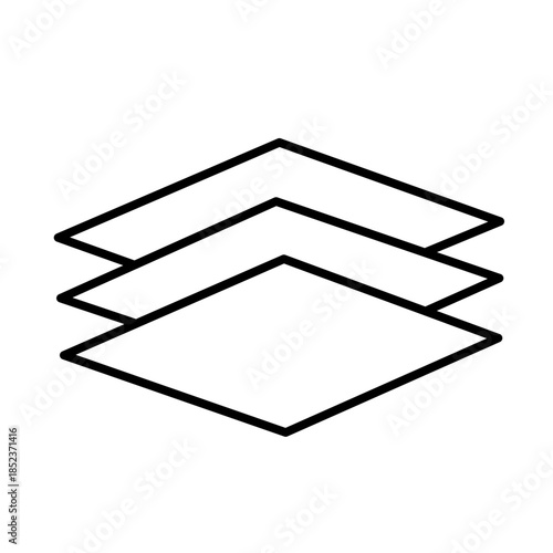 square measurement icon vector