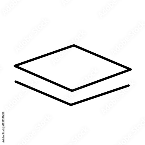 square measurement icon vector