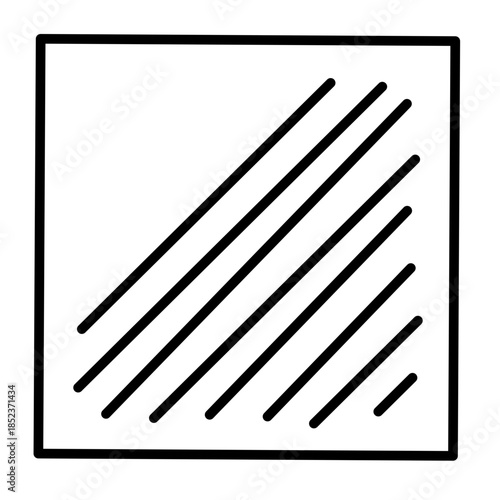 square measurement icon vector