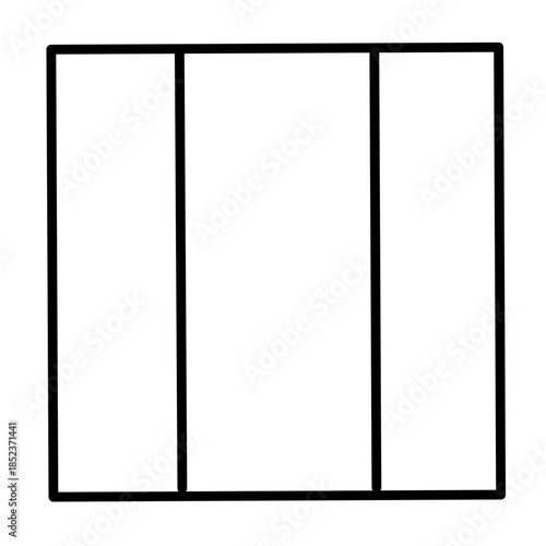 square measurement icon vector